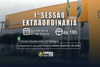 1ª Sessão Extraordinária