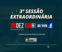 16/12/2021 11:29:00 Veja a Pauta da 3ª Sessão Extraordinária de 2021