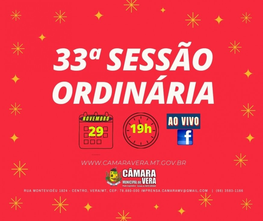 26/11/2021 09:41:00 Veja a Pauta da próxima Sessão Ordinária