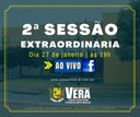 2ª SESSÃO EXTRAORDINÁRIA DE 2021 - VEJA A PAUTA