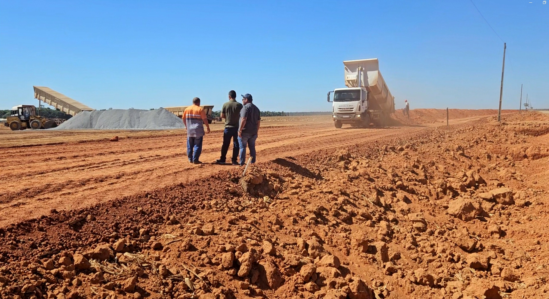 Asfaltamento da estrada celeste já está em seus últimos quilômetros