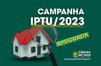 Campanha do IPTU 2023 é aprovada na Câmara