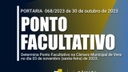 Comunicado - Ponto Facultativo