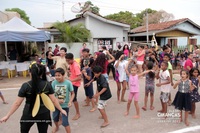 Dia das Crianças organizado pela comunidade no Bairro Vida Nova