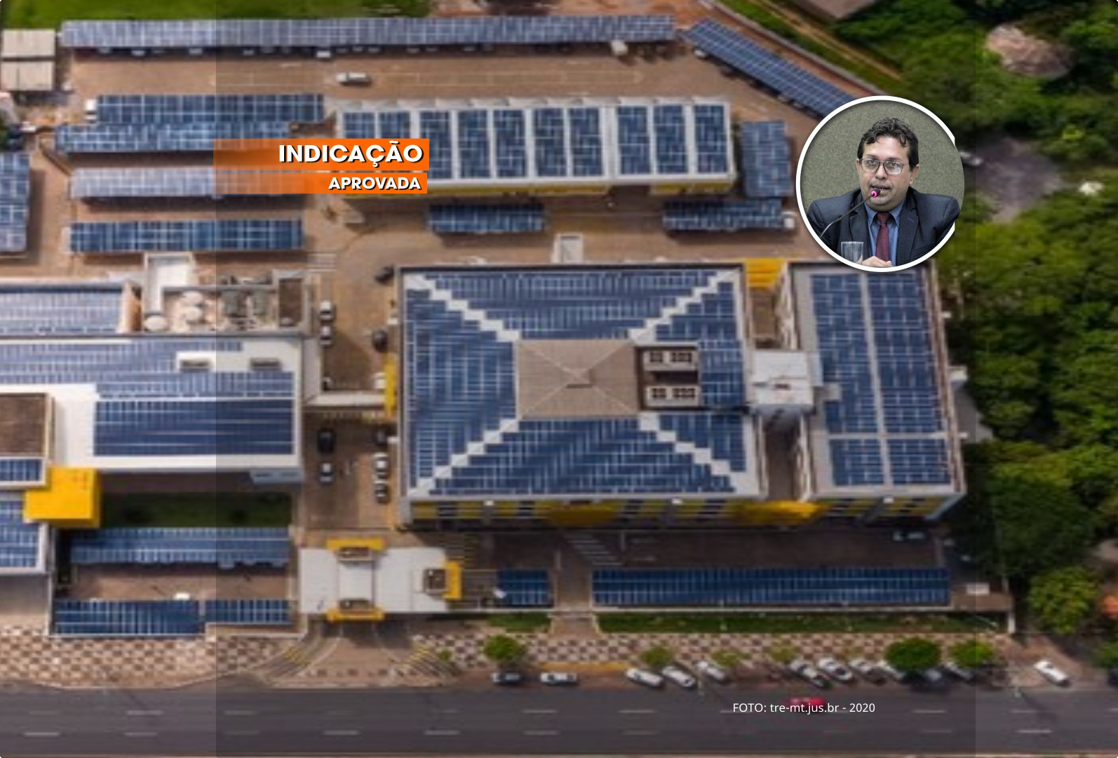 INDICAÇÃO -Instalação de placas solares nos prédios públicos de Vera