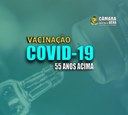 Município inicia vacinação contra o Covid-19 para pessoas de 55 anos acima