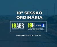 Pauta da 10ª Sessão Ordinária de 2022