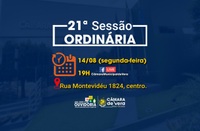 Pauta da 21ª Sessão Ordinária