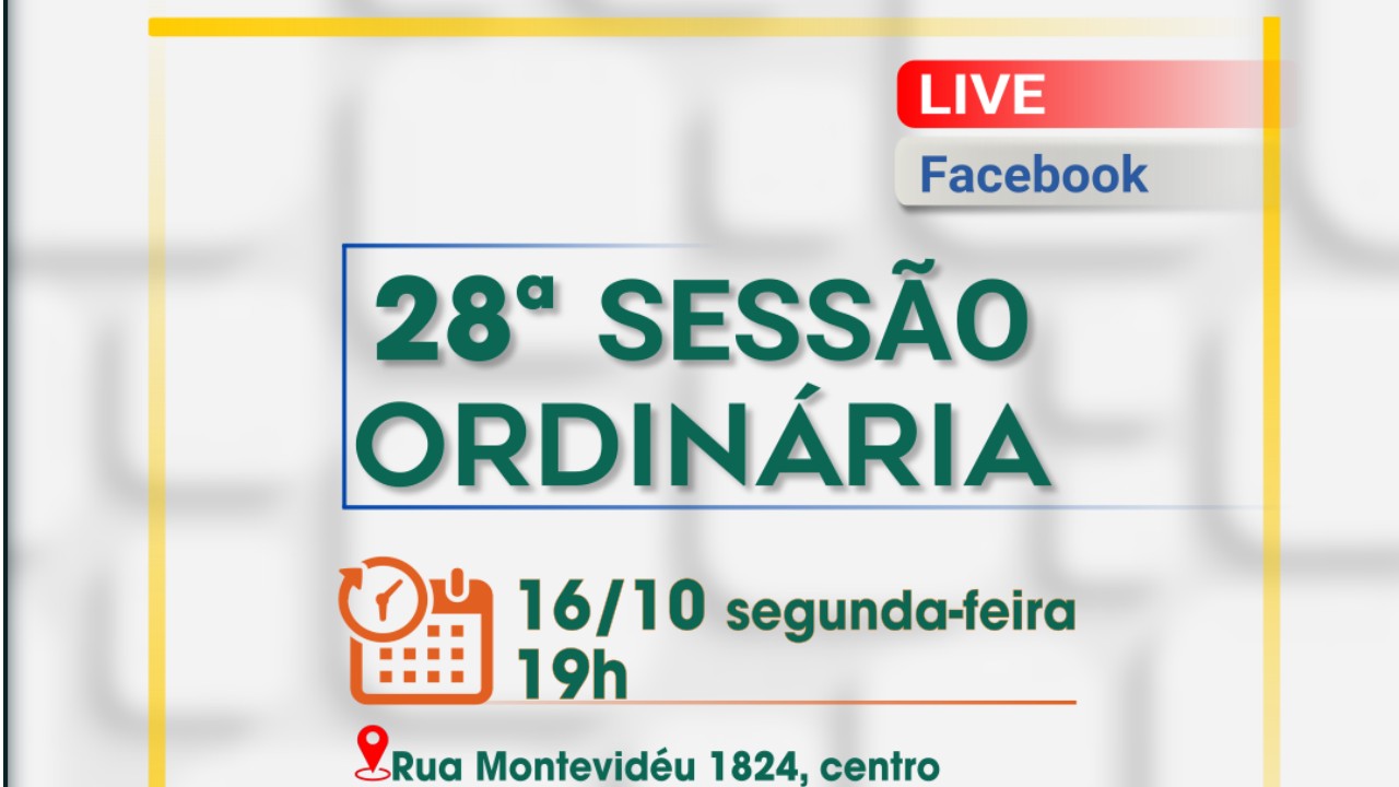 Pauta da 28ª Sessão Ordinária de 2023