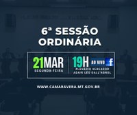 Pauta da 6ª Sessão Ordinária