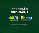 PAUTA DA 8ª SESSÃO ORDINÁRIA DE 2022