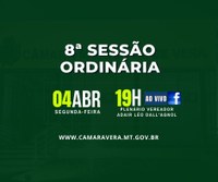 PAUTA DA 8ª SESSÃO ORDINÁRIA DE 2022