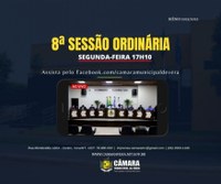 PAUTA PARA A 8ª SESSÃO ORDINÁRIA