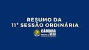 Resumo da 11ª Sessão Ordinária de 2022