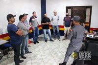 Visita ao 1º Pelotão da Polícia Militar com participação do Conselho de Segurança